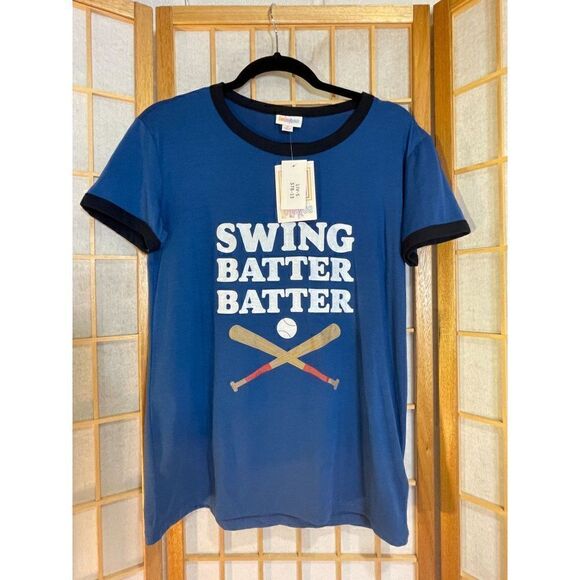 NWT Lularoe Sm Liv Baseball Ringer Tee - Picture 2 of 16
